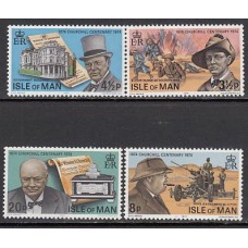 Man - Correo 1974 Yvert 37/40 ** Mnh Winston Churchill