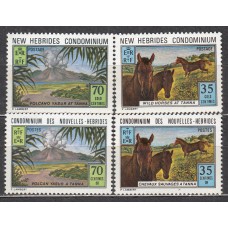 Nuevas Hebridas - Correo Yvert 370/73 ** Mnh Fauna