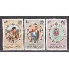 Swaziland - Correo Yvert 372/4 ** Mnh  Boda real