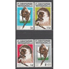 San Cristobal - Correo Yvert 372/5 ** Mnh Fauna