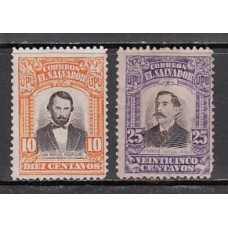 Salvador - Correo 1913-14 Yvert 375/6 (*) Mng  Personajes