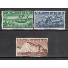 Nueva Zelanda - Correo 1959 Yvert 375/7 * Mh Barco