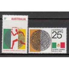 Australia - Correo 1968 Yvert 376/7 ** Mnh Deportes. Olimpiadas de Mexico