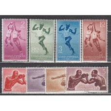 Guinea Correo 1958 Edifil 376/83 ** Mnh