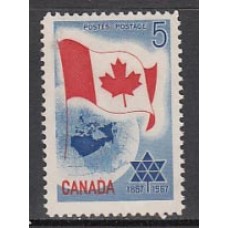 Canada - Correo 1967 Yvert 377 ** Mnh Bandera