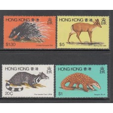 Hong Kong - Correo Yvert 378/81 ** Mnh  Fauna