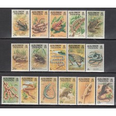 Salomon - Correo Yvert 378/93 ** Mnh Fauna. Reptiles