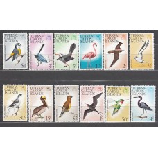 Turk y Caicos - Correo Yvert 379/90 ** Mnh Fauna aves