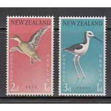 Nueva Zelanda - Correo 1959 Yvert 379/80 ** Mnh Fauna. Aves