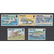 Gibraltar - Correo 1978 Yvert 379/83 ** Mnh Fuerza aerea Real