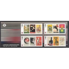 Gran Bretaña - Correo 2013 Yvert 3796/9 ** Mnh Metro de Londres