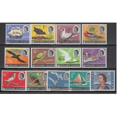 Pitcairn - Correo Yvert 38/49A ** Mnh Barcos Aves Fauna