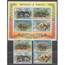 Trinidad y Tobago - Correo Yvert 380/3+H,25 ** Mnh  Fauna