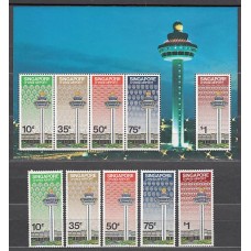 Singapur - Correo Yvert 380/4+Hb 13 ** Mnh  Aeropuerto