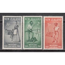 Nueva Zelanda - Correo 1960 Yvert 381/3 ** Mnh