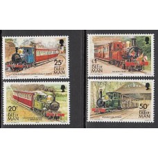 Man - Correo 1988 Yvert 381/84 ** Mnh Trenes y tranvias