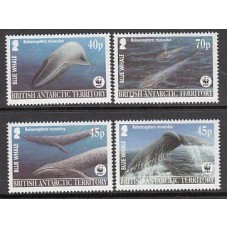 Antartida Britanica Correo Yvert 382/5 ** Mnh Fauna Marina