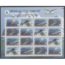 Antartida Britanica Correo Yvert 382/5 Hojita ** Mnh Fauna Marina