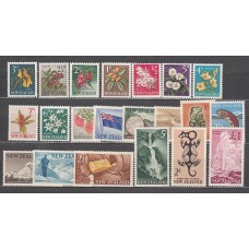 Nueva Zelanda - Correo 1960 Yvert 384/401 Faltan nº 395A y 398A * Mh Flores