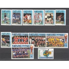 Nevis - Correo Yvert 387/98 ** Mnh Deportes fútbol