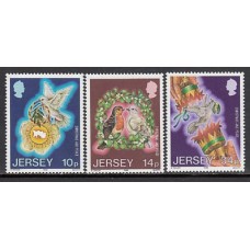 Jersey - Correo 1986 Yvert 387/9 ** Mnh Navidad
