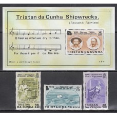 Tristan da Cunha - Correo Yvert 389/91+H 19 ** Mnh