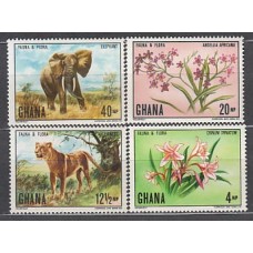 Ghana - Correo 1971 Yvert 390/3 ** Mnh  Fauna y flora