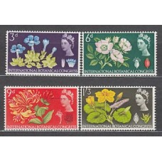 Gran Bretaña - Correo 1964 Yvert 391/94 ** Mnh Flores