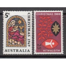 Australia - Correo 1969 Yvert 392/3 ** Mnh Navidad