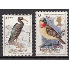 Aitutaki Correo Yvert 395/96 ** Mnh Fauna Aves
