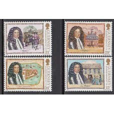 Guernsey - Correo 1987 Yvert 397/400 ** Mnh Edmund Andros