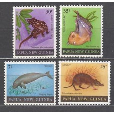 Papua y Nueva Guinea - Correo Yvert 397/400 ** Mnh Fauna