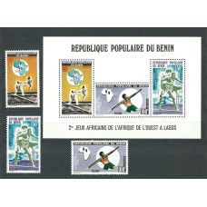 Benin - Correo Yvert 397/9+Hb 24 ** Mnh  Deportes