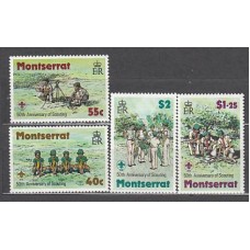 Montserrat - Correo Yvert 398/401 ** Mnh Scoutismo