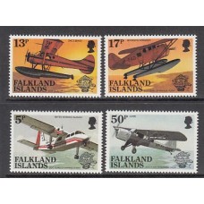 Falkland - Correo Yvert 399/402 ** Mnh Aviones