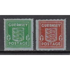 Islas Anglo-normandas - Guernsey-Ocup. Alemana Yvert 4/5 ** Mnh Escudos