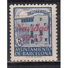 Barcelona Correo 1943 Edifil 54 SH (*) Mng Navidad