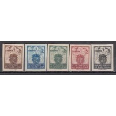 Barcelona Correo 1944 Edifil 55/9s ** Mnh Escudos
