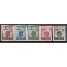 Barcelona Correo 1944 Edifil 55/9s ** Mnh Escudos