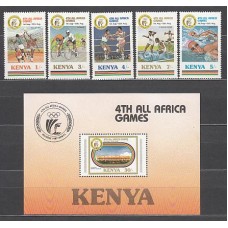 Kenya - Correo Yvert 401/5+Hb 31 ** Mnh  Deportes