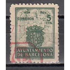 Barcelona Correo 1944 Edifil 57 Usado - Escudos