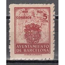 Barcelona Correo 1944 Edifil 58 ** Mnh Escudos