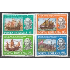 Rumania - Correo 1992 Yvert 4020/23 ** Mnh Cristobal Colon - Barcos