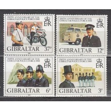 Gibraltar - Correo 1980 Yvert 403/6 ** Mnh Policia