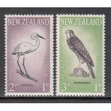 Nueva Zelanda - Correo 1961 Yvert 405/6 ** Mnh Fauna. Aves