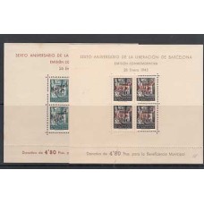 Barcelona Correo 1945 Edifil NE 29/30 * Mh Navidad
