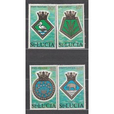 Santa Lucia - Correo Yvert 406/9 ** Mnh Escudos