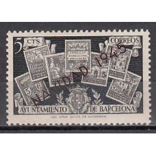 Barcelona Correo 1945 Edifil NE 32A ** Mnh Navidad