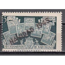 Barcelona Correo 1945 Edifil NE 32C Descentrado ** Mnh