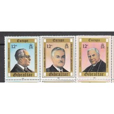 Gibraltar - Correo 1980 Yvert 407/9 ** Mnh Personajes